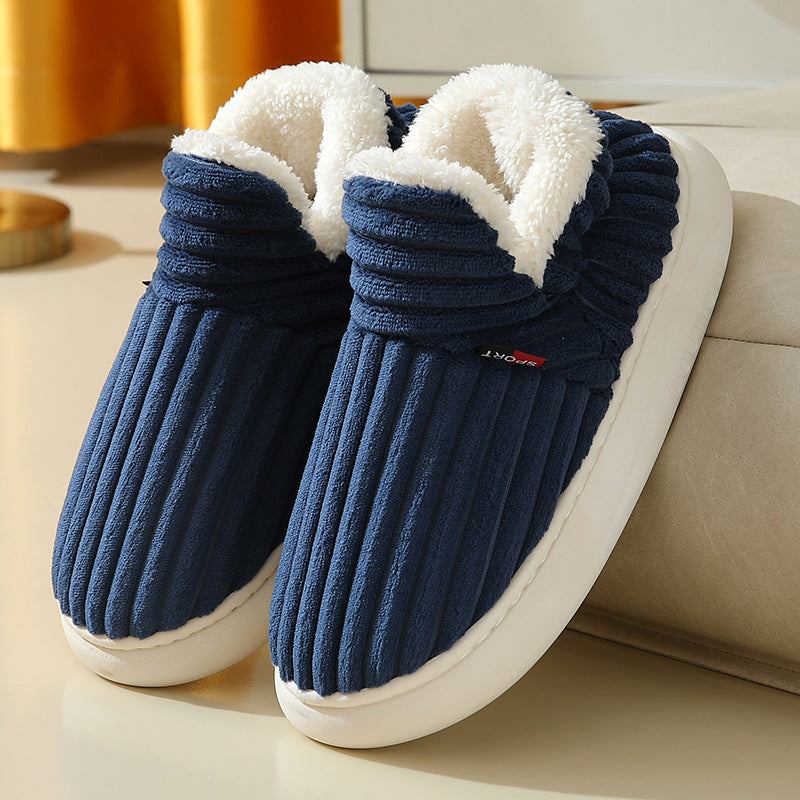 Ultra-Cozy Plush Lined House Slippers