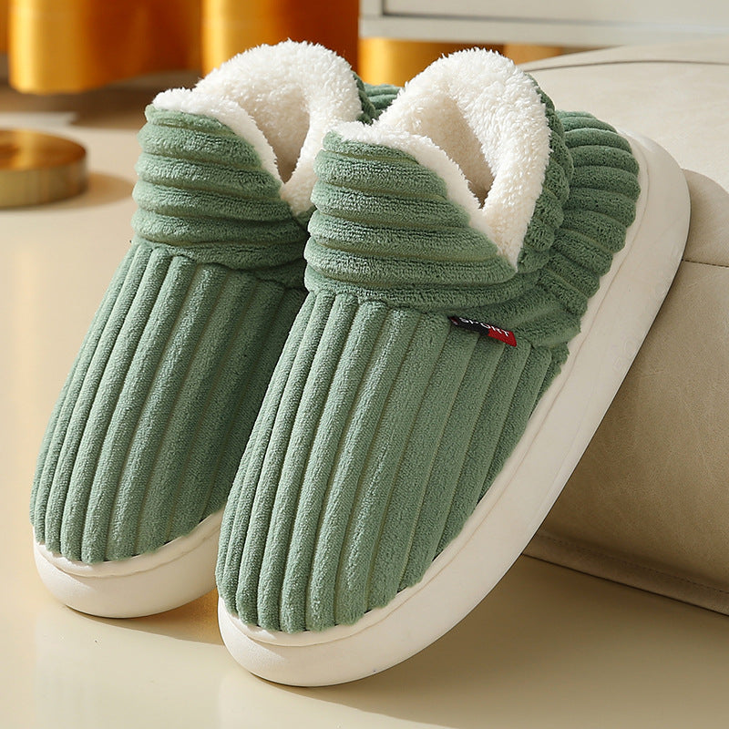 Ultra-Cozy Plush Lined House Slippers