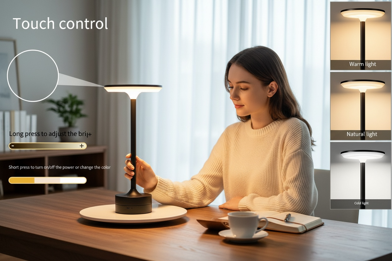 Touch to Shine: Smart Dimmable Desk Lamp