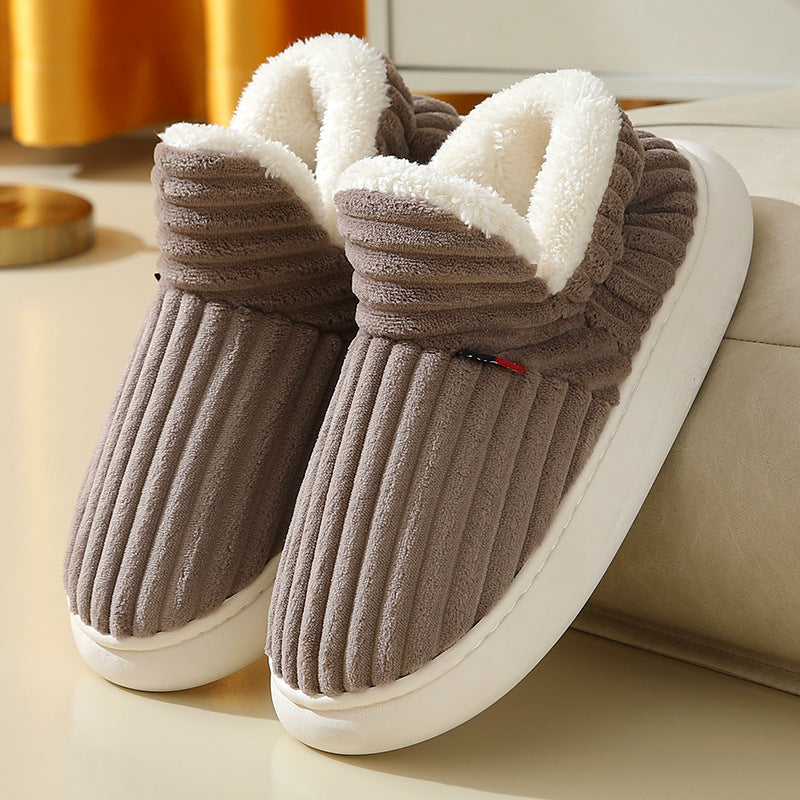 Ultra-Cozy Plush Lined House Slippers